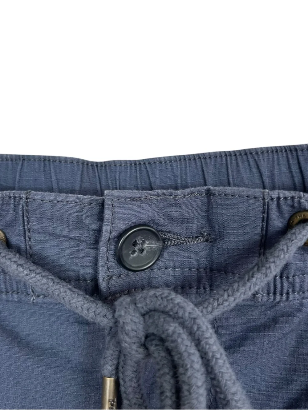 Prana Double Peak E-Waist Shorts Men's L Blue Organic Gorpcore Drawstring